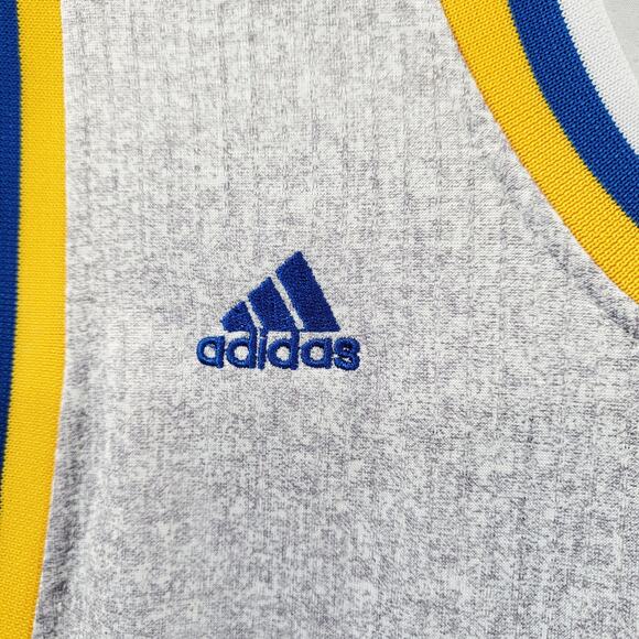 Adidas Golden State Warriors Stephen Curry 30 NBA Jersey Gray Multicolored Sz XL - Picture 8 of 9